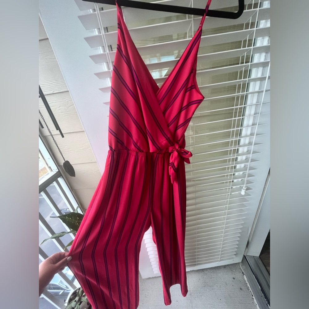 Express deep V jumpsuit
